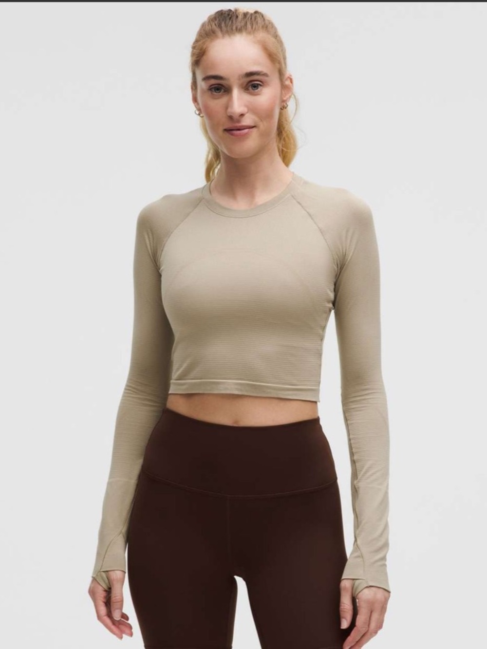 Lululemon Swiftly Tech Cropped Long-Sleeve Shirt 2.0